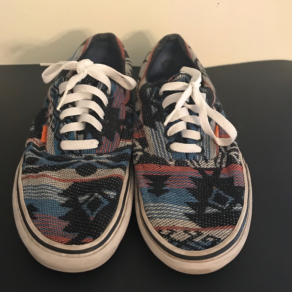 VANS multi color Aztec print shoes